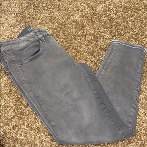 American Eagle jegging crop grey skinny jeans